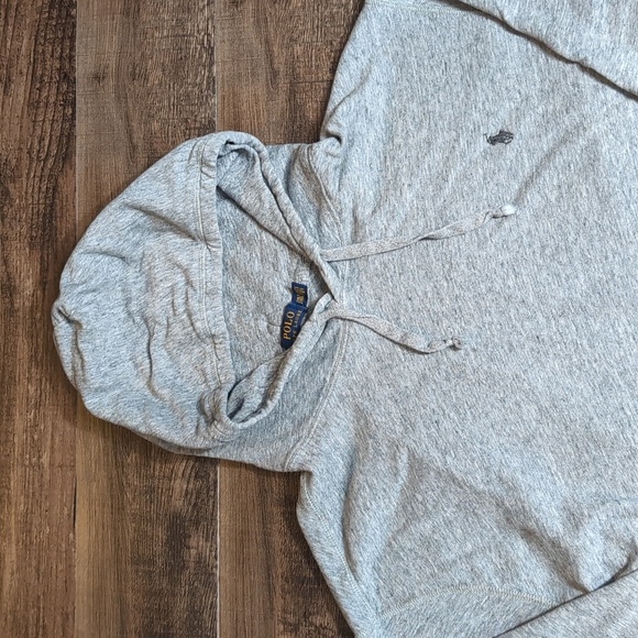Polo Ralph Lauren Jersey Knit Pullover Hoodie Size 2XLT in Heathered Gray - Picture 2 of 8